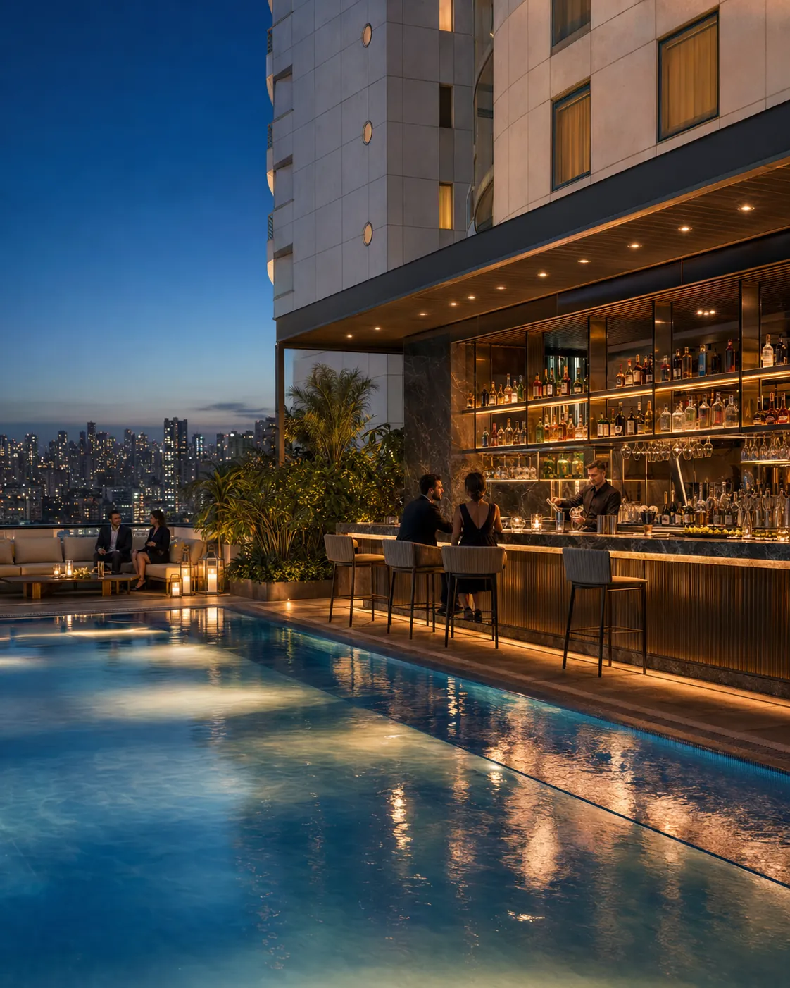 Estrutura de hotel para receber participantes do evento